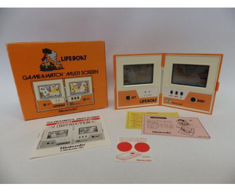 Nintendo Game &amp; Watch Multi Screen Lifeboat handheld electronic game handheld electronic game (TC-58) in original box, Nu