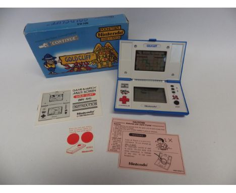 Nintendo Game &amp; Watch Multi Screen Goldcliff handheld electronic game (MV-64) in original box, Number 45839329, box has s