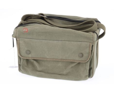 A Leitz Green Camera Bag, for the Leica R system