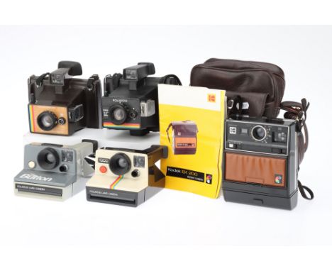A Mixed Selection of Instant Cameras, to include examples from Polaroid &amp; Kodak,