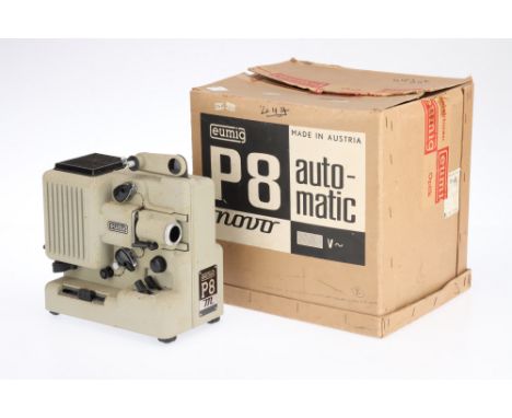 A Eumig P8 Motion Picture Projector, grey, body G, in maker's box,