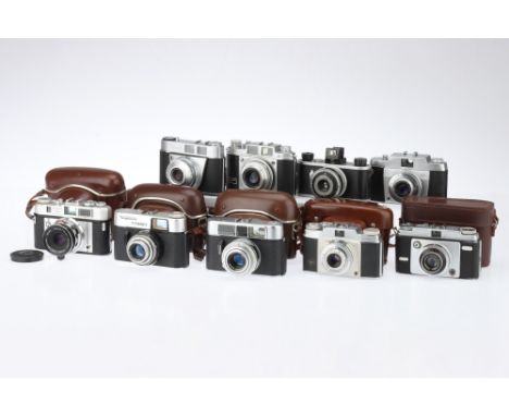 A Mixed Selection of Cameras, to include a King Regula IIId Automatic, shutter working but sticks on slow speeds, rangefinder