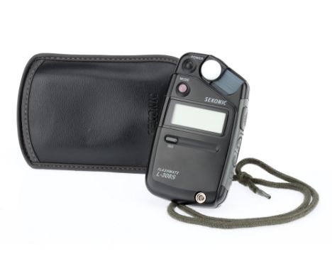 A Sekonic Flashmate L-308S Light Meter IR 229270, serial no.292619, tested as working, condition VG, with wrist strap and cas