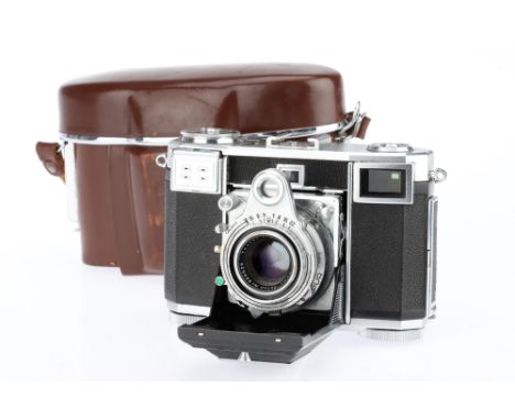 A Zeiss Ikon Contessa 533/24 35mm Rangefinder Camera, chrome, body VG, shutter working, rangefinder patch bright &amp; clear,