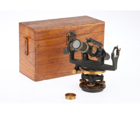 Unusual Small American Surveyors Level American, c.1900, marked 'KEUFFEL &amp; ESSER CO N.Y. 58314' the level with removable 