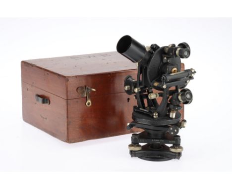 A Very Small Micrometer Theodolite, English, c.1940, engraved 'E R WATTS &amp; SON LONDON, No. 20918' with military arrow, ma