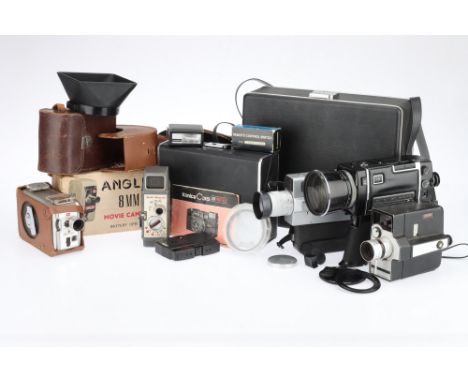 A Chinon 310 Pacific and Other Cine Movie Cameras IR 291534, comprising a Chinon 310 Pacific Super 8 camera with a f/1.7 6.5-