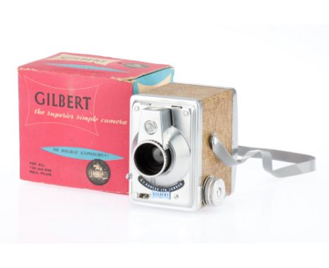 An R. F. Hunter Gilbert Box Type Medium Format Camera, body G-VG, shutter working, in maker's box,