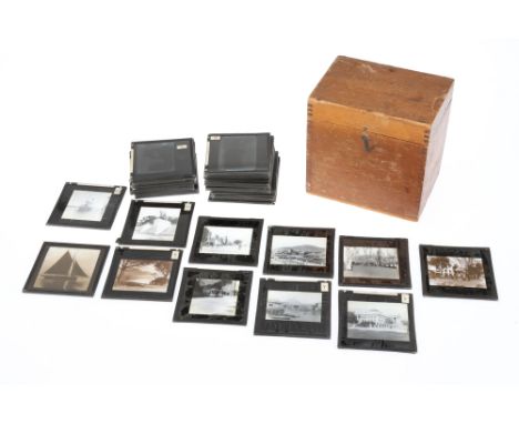 A Selection of Magic Lantern Slides Concerning South Africa, c.1929, with views of ships, Europeans among locals, &amp; more,