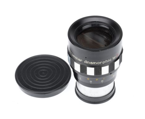 A Kowa Prominar Anamorphic 16-D Projector Lens, body G, optics G-VG, some light haze present,