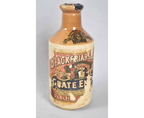 An Unopened Stoneware Bottle Containing Blackfriars Black Grate Enamel 