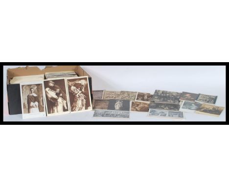 POSTCARDS Shoebox of vintage subject themed cards not topographical. 800+