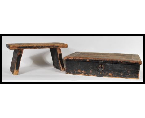 A late 19th Century Victorian diddy box of military origin having an engraved crows foot to the side between R L, dated 1873,