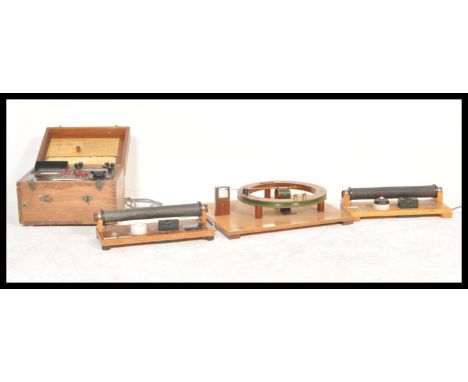 A collection of vintage industrial testing equipment to include two Griffin solenoid's, ammeter etc.&nbsp;