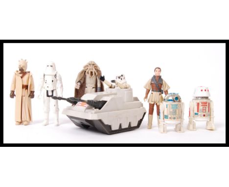 A collection of original vintage Star wars Palitoy / Kenner action figures to include; Squidhead, Storm Trooper, Snow Trooper