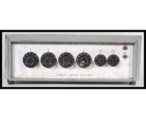 A rare vintage 20th Century retro Vortexion Ltd Wimbledon 4:1 mixer amplifier 4C/FET/100/MXR designed&nbsp;to mix two mics, r