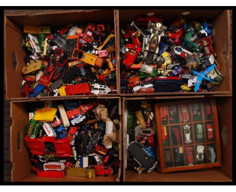 A LARGE collection of approximately 35kg assorted loose scale diecast model vehicles to by Corgi, Lledo, Matchbox and much mo