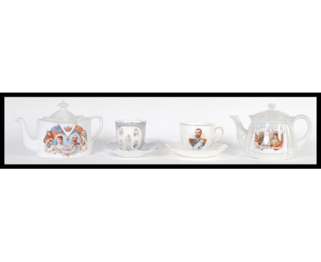 A collection of Commemorative china ceramics dating from the 19th Century to include Victorian Queen Victoria Jubilee portrai