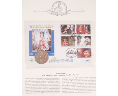 Four albums, First Day Covers and coins.