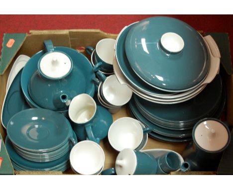 A Poole pottery part tea and dinner service