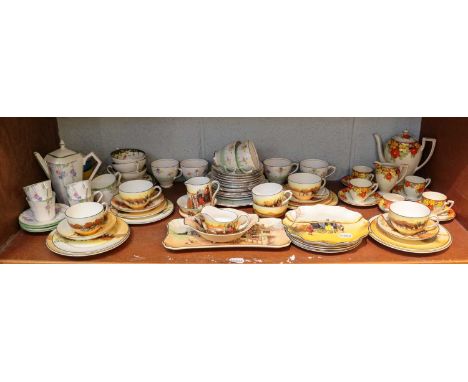 A Royal Doulton series ware composite tea service, a Royal Standard six place setting tea service, and a quantity of decorati