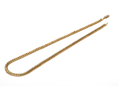 A 9 carat gold fancy link chain, length 43.5cmCondition report: Gross weight 12.3 grams.