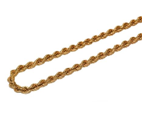 A 9 carat rope twist chain, length 71.5cmCondition report: Gross weight 24.1 grams.