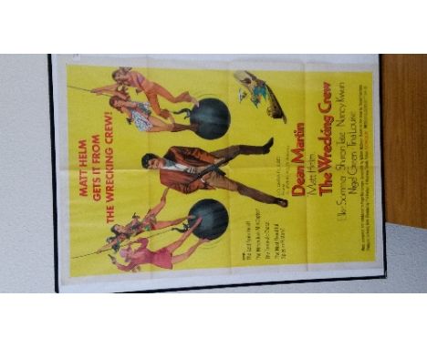 CINEMA, film poster, 27 x 41, The Wrecking Crew with Dean Martin, Sharon Tate etc., US issue, original folds, VG