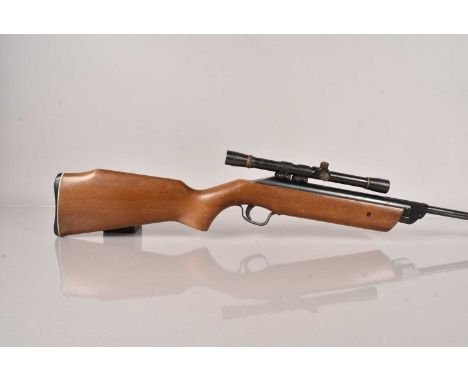A Lincoln-Super Comet .22 Break Barrel Air Rifle, serial 4521, complete with Marlin Micro-Vue scope, 18+ TO PURCHASE, FACE TO
