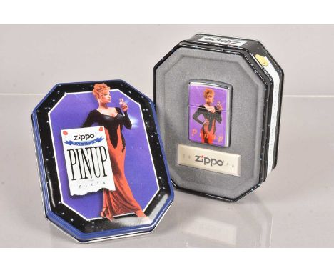 Pinup Girls, Zippo Collectible of the Year 1996, companion of the Four Season Set, depiction Joan, Pinup of the Year, in reta