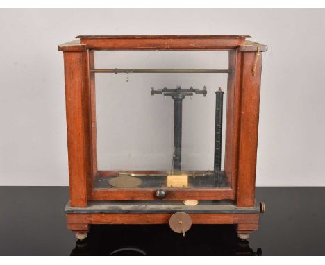 A Chainomatic set of cased scales by Christian Becker, together with another of a different manufacturer, both incomplete (2)