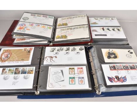A large collection of First Day Covers, mainly 1980s onwards, covering a large collection of subjects, within 9 folders, toge