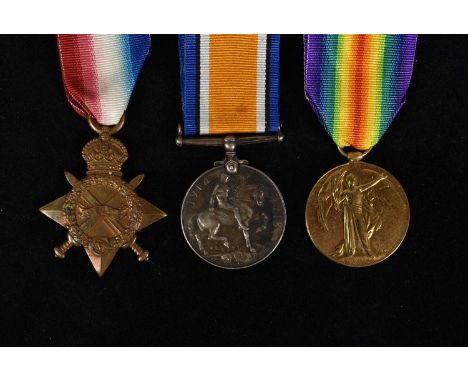 Royal Army Medical Corps, WWI British Trio, awarded to 37703 Private James William Dawe, Dawe was sent to Egypt in June 1915,