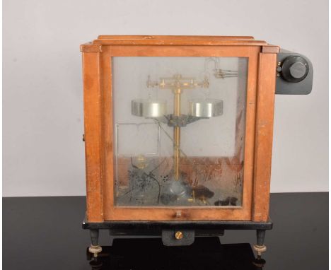 Two cased Scientific Scales, one by Oertling, the other Stanton Instruments Ltd (2)