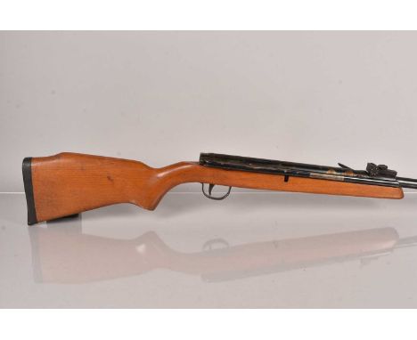 A Webley Osprey .22 Air Rifle, side lever action, unknown serial, with cosmetic damage, AF, 18+ TO PURCHASE, FACE TO FACE COL