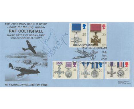 WW2 Dame Vera Lynn Signed RAF Coltishall Official First Day Cover with Stamps and Postmarks. 29 of 65 Special Edition Covers 