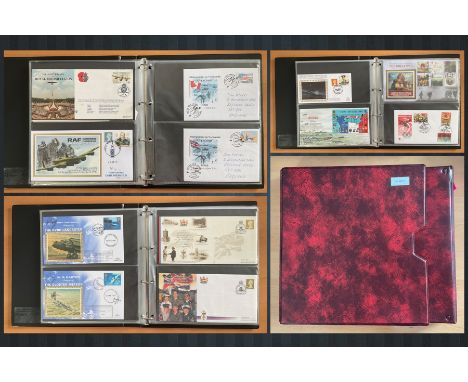 WW2 Collection of 39 WW2 Related First Day Covers with Fantastic Stamps and Postmarks, Unsigned Collection. Housed in a Red S