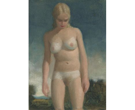 
	
		Max Renneisen
		Bikini No.2, 2020
		Oil on Card
		Signed verso
		15 x 10cm (5¾ x 3¾ in.)
		Max Renneisen is a German pai