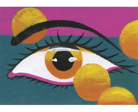 
	
		Imam Raad
		Gaze (Oranges on Turquoise Table), 2020
		Acrylic on Paper
		Signed verso
		10 x 15cm (3¾ x 5¾ in.)
		Iman R