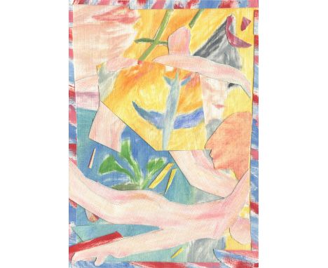 
	
		Joe Bloom
		Flying Through, 2020
		Oil Paint on Paper, Collaged on Paper
		Signed verso
		15 x 10cm (5¾ x 3¾ in.)
		Joe 