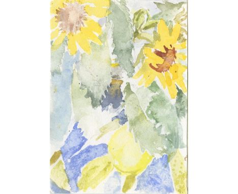 
	
		Susanna Coffey
		EST. Sunflowers III, 2020
		Watercolour on Paper
		Signed verso
		15 x 10cm (5¾ x 3¾ in.)
		"These wate