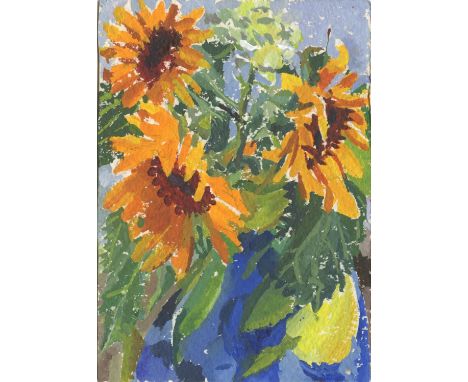 
	
		Susanna Coffey
		EST. Sunflowers IV, 2020
		Watercolour on Paper
		Signed verso
		15 x 10cm (5¾ x 3¾ in.)
		"These water