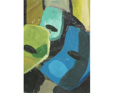 
	
		Jake Clark
		Plastic Chairs
		Oil on Paper
		Signed verso
		15 x 10cm (5¾ x 3¾ in.)
		My paintings depict suburban Europ