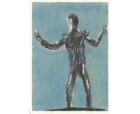 
	
		Alexander Johnson
		Flagpole Skater 1, 2020
		Oil, Charcoal and Matt Varnish on Paper
		Signed verso
		15 x 10cm (5¾ x 3