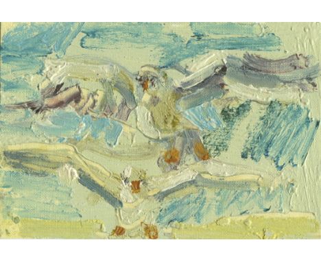 
	
		Grant Watson
		Seagulls, 2020
		Oil on Fabriano Tela
		Signed verso
		10 x 15cm (3¾ x 5¾ in.)
		Grant Watson holds his M