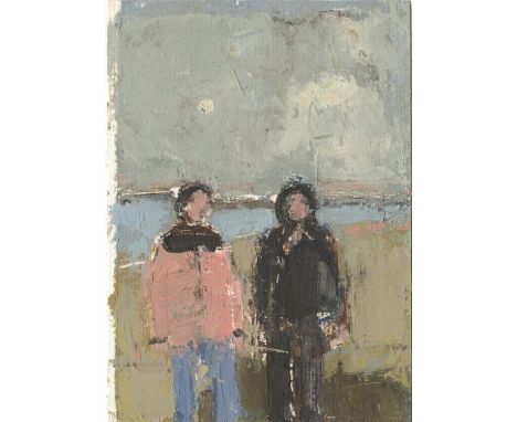 
	
		Robert E. Wells
		Luca &amp; Chiana, Camber Sands, 2020
		Oil on Paper
		Signed verso
		15 x 10cm (5¾ x 3¾ in.)
		A York