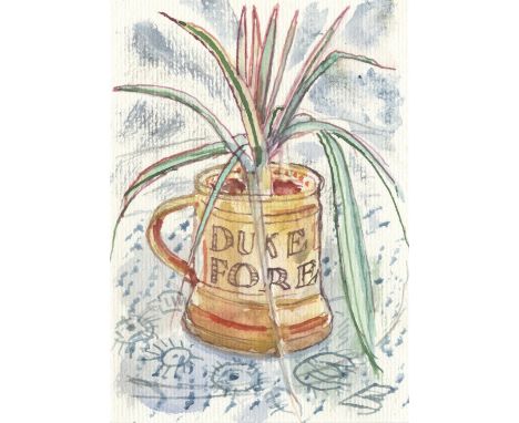 
	
		Richard Bawden
		Duke of York for Ever, 2020
		Watercolour on paper
		Signed verso
		15 x 10cm (5¾ x 3¾ in.)
		Richard B