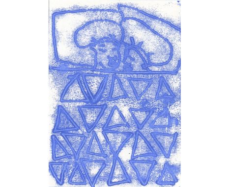 
	
		Sola Olulode
		Untitled, 2020
		Monoprint on Paper
		Signed verso
		15 x 10cm (5¾ x 3¾ in.)
		Sola Olulode (b. 1996) liv