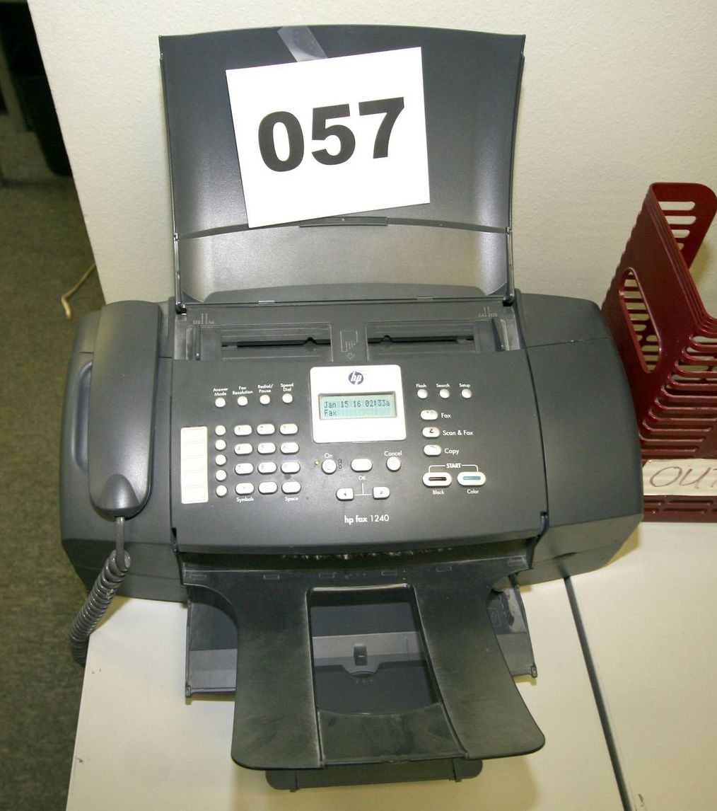 Onsite Bidder Only HP Fax 1240 Fax Machine