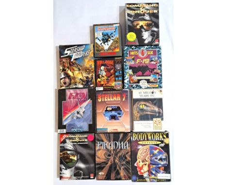 Vintage/Retro Gaming. A boxed group of PC CD Rom Games/Educational to include "Prince Of Persia", "65 Million Years P.C" and 